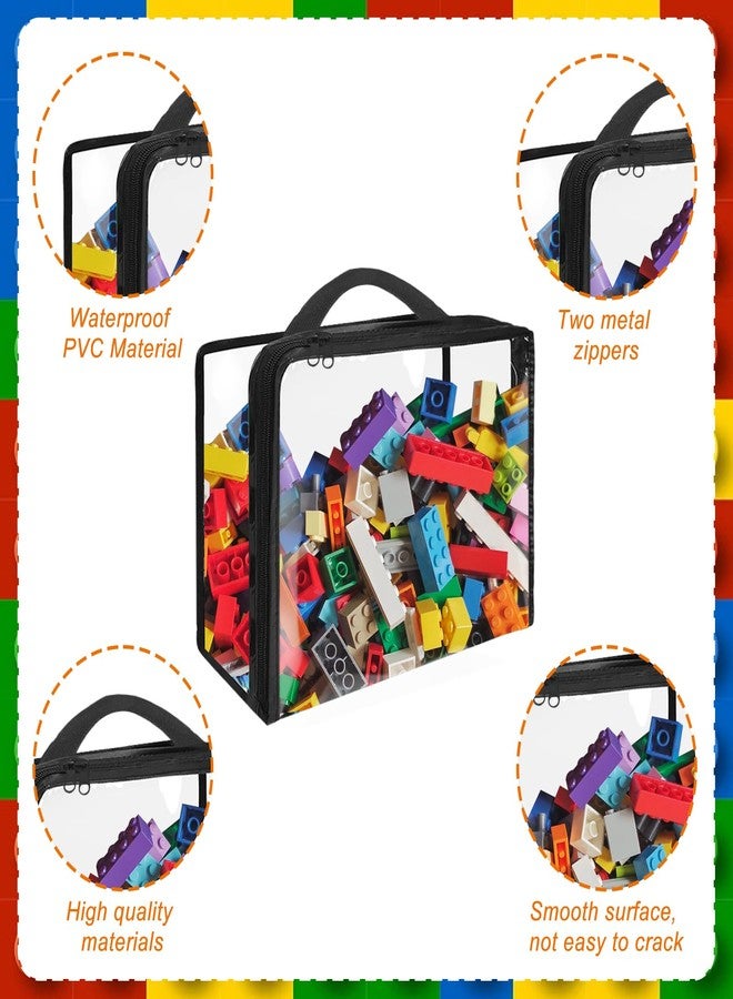 Hlimior 20 Pack Extra Large Toy Storage Bags PVC Organizing Bags with Zippered, Toy Storage Organizer with Portable Handheld，Waterproof Toy Bags for Board Games Clay, Building Blocks, Toys，Books - Image 3