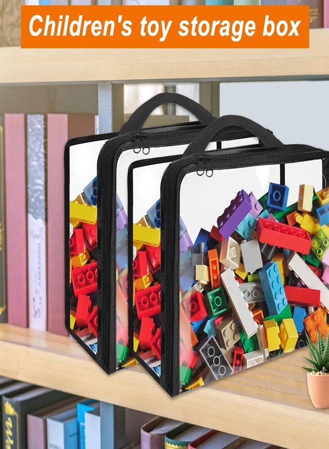 Hlimior 20 Pack Extra Large Toy Storage Bags PVC Organizing Bags with Zippered, Toy Storage Organizer with Portable Handheld，Waterproof Toy Bags for Board Games Clay, Building Blocks, Toys，Books - Image 5