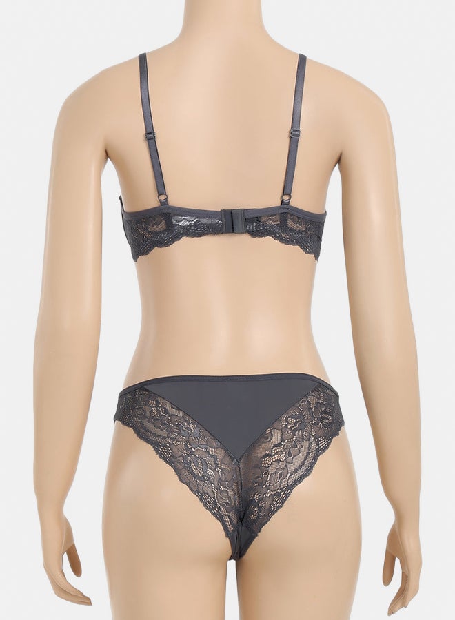 Carina Wired Bra with Lace Panty Set  - Image 2
