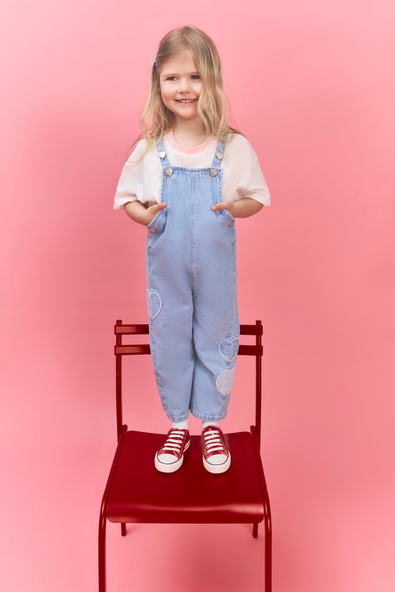 DeFacto Blue BabyGirl Baby Girl Cotton Jumpsuit Casual - Image 1