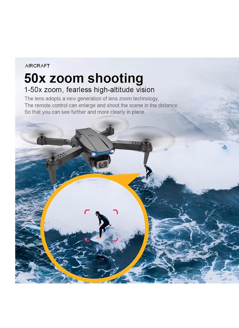 Generic E99 PRO Drone with 4K HD Dual Camera – Foldable, Obstacle Avoidance, Height Keep, Mini Drone for Aerial Photography, HD Footage, Compact Design  - Image 2