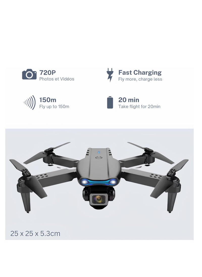 Generic E99 PRO Drone with 4K HD Dual Camera – Foldable, Obstacle Avoidance, Height Keep, Mini Drone for Aerial Photography, HD Footage, Compact Design  - Image 4