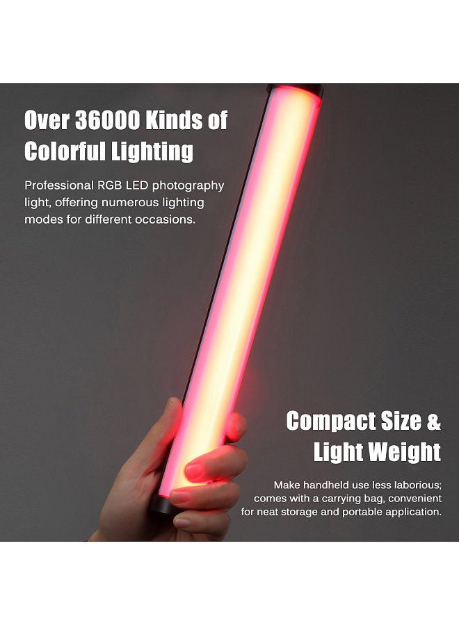 NiceFoto LED Full Color Light Tube Portable Fill Light Wand Stick with Bi-Color Temperature 2500K-9900K Stepless Dimmable Brightness 21 Kinds Dynamic Scene Special Effects CRI≥95 - Image 2