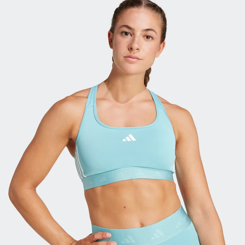 Adidas Powerreact Training Medium Support Hyperglam Bra