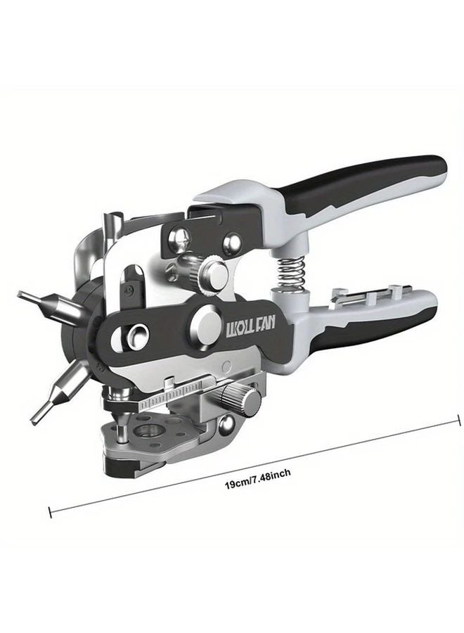 كماشة متعددة الاستخدامات لثقب ستة فتحات، أداة يدوية متينة لأعمال الحرف اليدوية DIY - Image 2