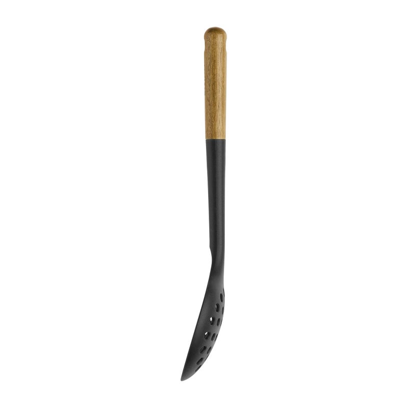 STAUB STAUB Skimmer Spoon, Perfect for Straining or Lifting Meat and Veggies from Broth, Durable BPA-Free Matte Black Silicone, Safe for Nonstick Cooking Surfaces  - Image 5