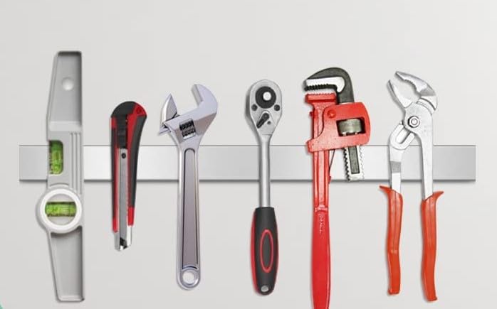 FTE Long 18 inch Strong Grip Stainless Steel Magnetic KnifeTool Holder Strip Heavy Duty Magnet Strip for All purose for Your Kitchen or Store - Image 3