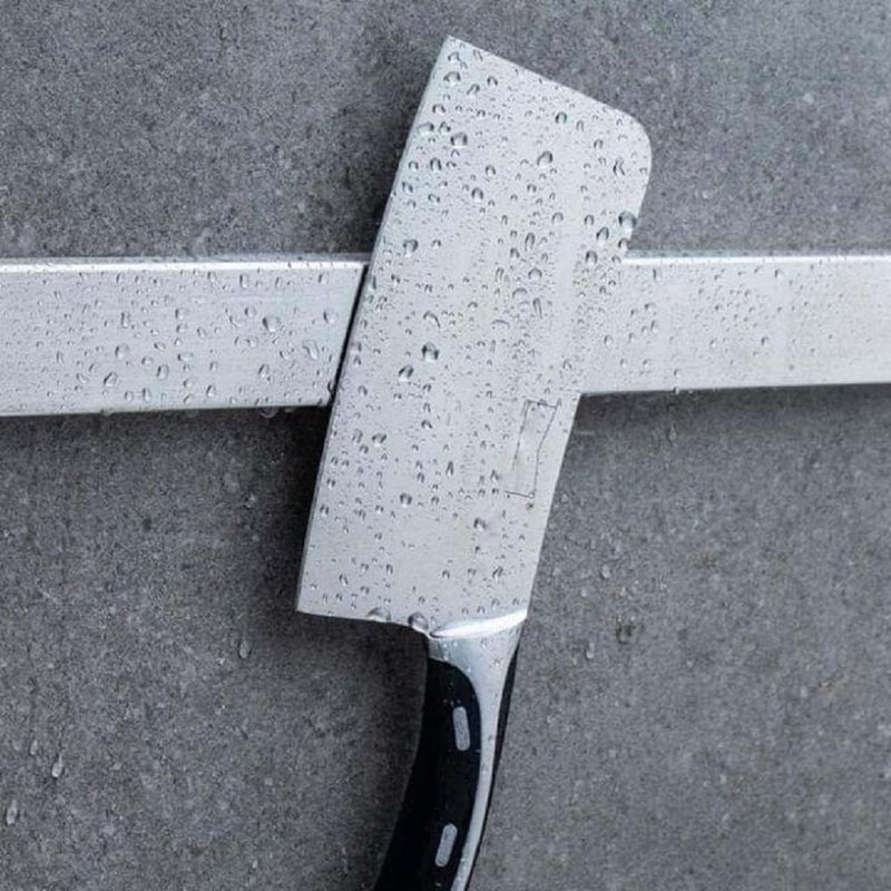 FTE Long 18 inch Strong Grip Stainless Steel Magnetic KnifeTool Holder Strip Heavy Duty Magnet Strip for All purose for Your Kitchen or Store - Image 2