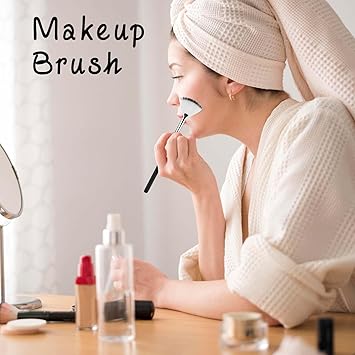 JIYIN JIYIN 4 Pcs Facial Brushes Fan Mask Brushes Face Mask Brush Soft Facial Applicator Brushes Tools for Peel Glycolic Mask Esthetician Makeup Brush  - Image 3
