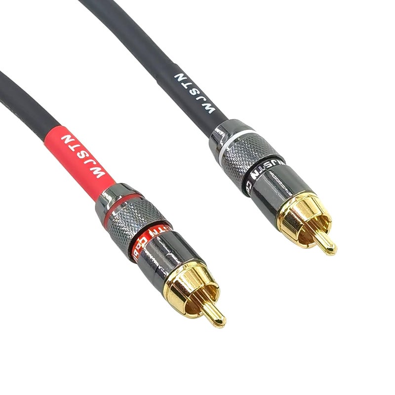 Suanqi RCA to XLR Cable, XLR Male to RCA Male Audio Adapter Cable, 4N OFC 20AWG Shielded Twisted Pair Oxygen-Free Copper Braid Conductors, 2Pack (8 inches) - Image 3