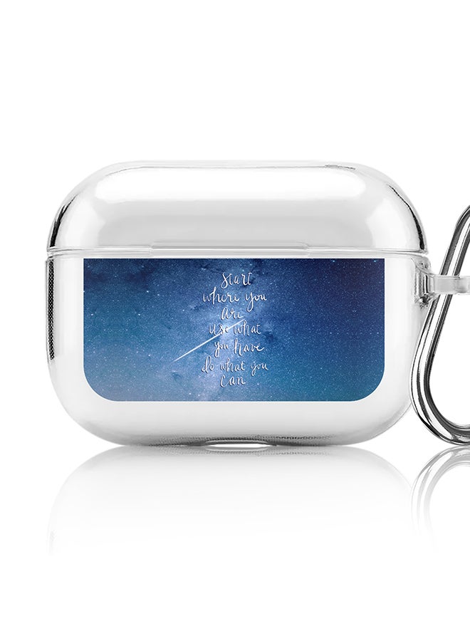 Stylizedd Classic Clear printed Case for Apple AirPods Pro 2nd Generation Thin Transparent Cover [Designed for Apple AirPods Pro 2nd Generation] - Start, Use, Do - Image 1