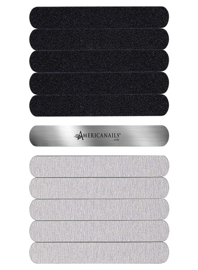 AMERICANAILS .COM Americanails Stainless Steel Nail File Kit with EasyPeel Cushioned Abrasive Strips - Image 4