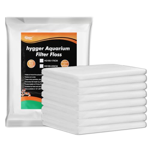 hygger 1 Thick Aquarium Filter Floss 12x 68 Poly Fiber Fish Tank Filter Media Water Polishing Filter Pad for Sump Canister Hang On Back Filter Cut to Size - Image 1