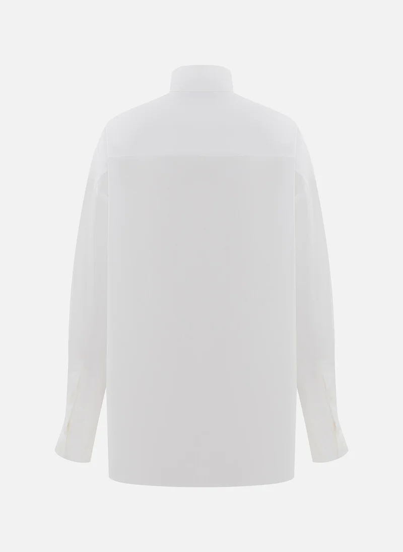 Lichi Loose fit shirt with a stand-up collar