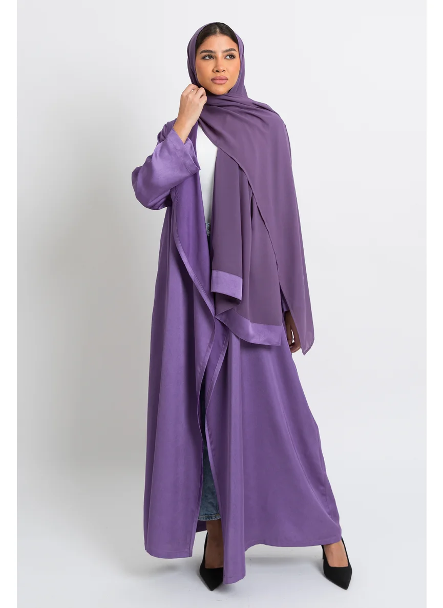 Kaafmeem Purple Luxe Comfy Abaya