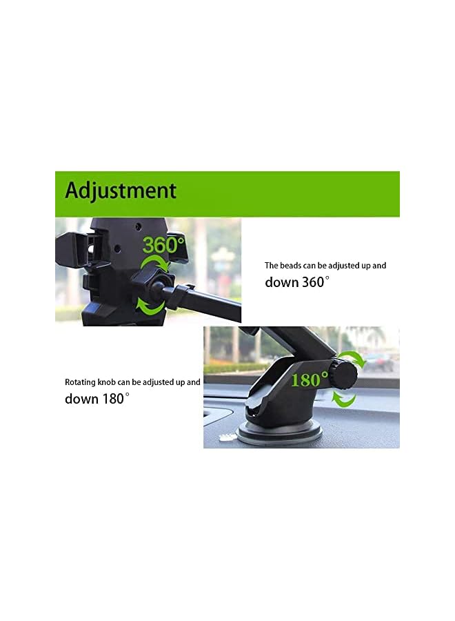 PROMASS Phone Holder Gps Accessories Suction Cup Para Auto Dashboard Retractable Mount Stand - Image 4