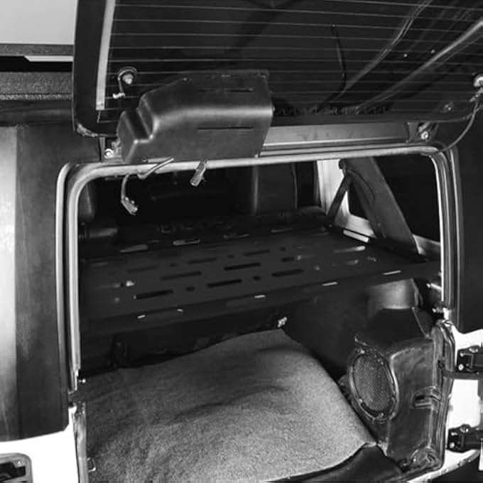 rayihni حامل أمتعة خلفي لصندوق السيارة سلة تخزين داخلية لحامل الأمتعة لسيارة جيب رانجلر JK JL Unlimited 4 أبواب 2007-2024 - Image 3