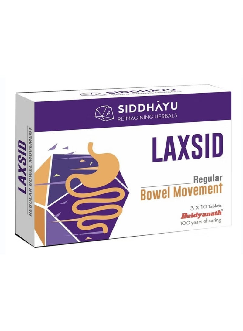 Siddhayu Laxsid Tablets for Constipation Relief – Pack of 30’s