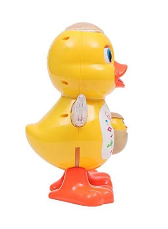Kurtzy Dancing duck with music, Flashing lights and Real movements, Fun children's toys 13x11.5x19cm - Image 3