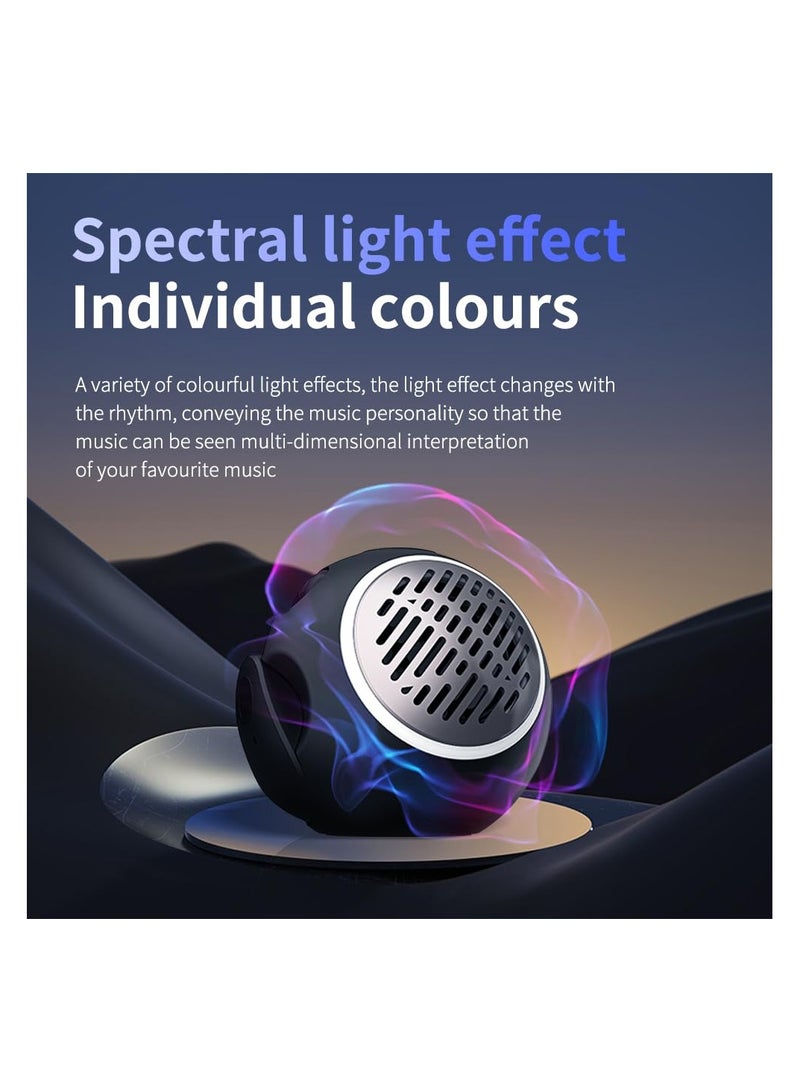 SYOSI Bluetooth Earphones with Microphone and Earhooks, Open Ear Headphones, Bluetooth 5.4, Open Ear Earbuds, 2 in 1 Open Ear Headphones & Bluetooth Speakers, for Workout/Running (Black) - Image 5