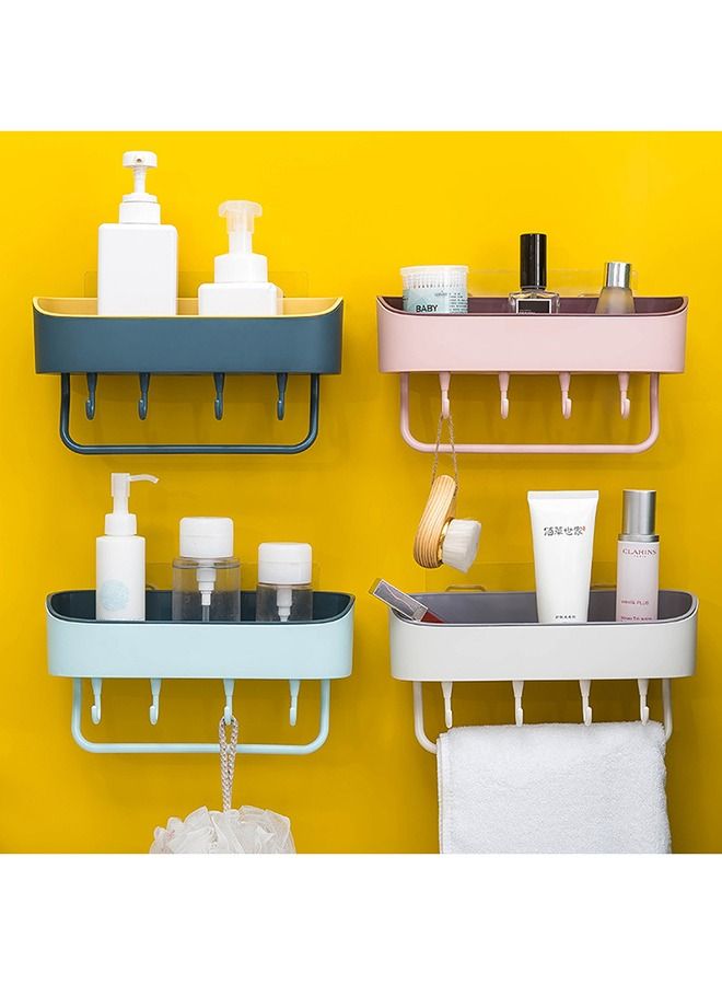 Bathroom Shelf Holder With Hook Blue/Orange