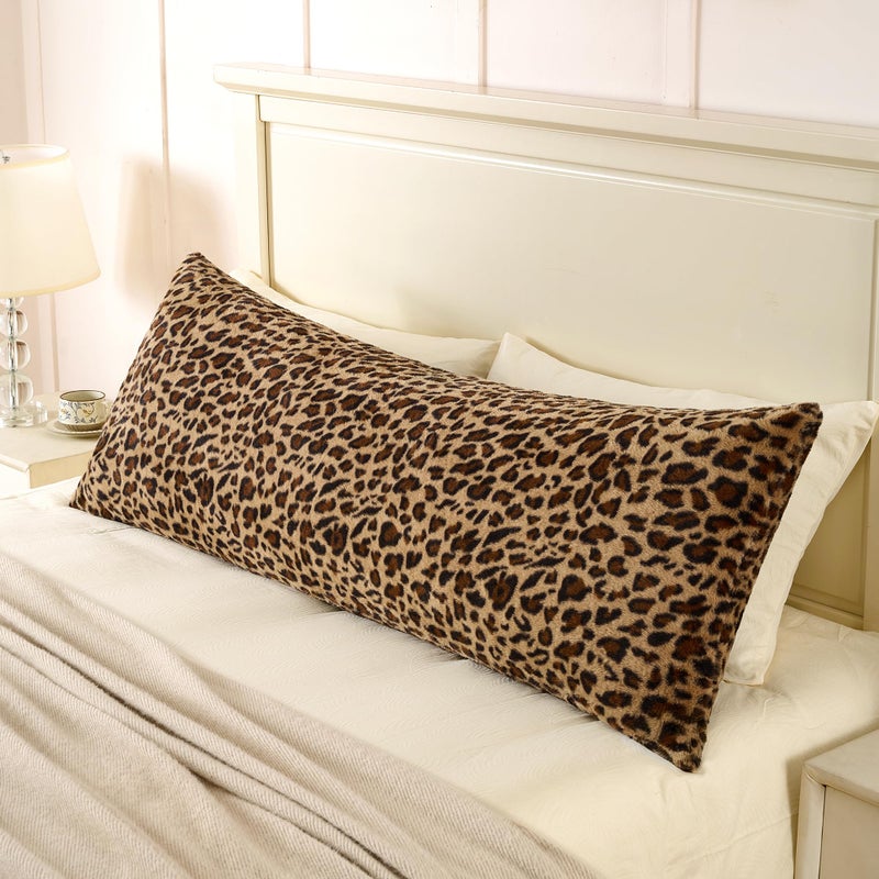 GALMAXS7 Body Pillow Covers - Body Pillow Case Cover with Zipper Brown Cheetah 20x54 - Image 1