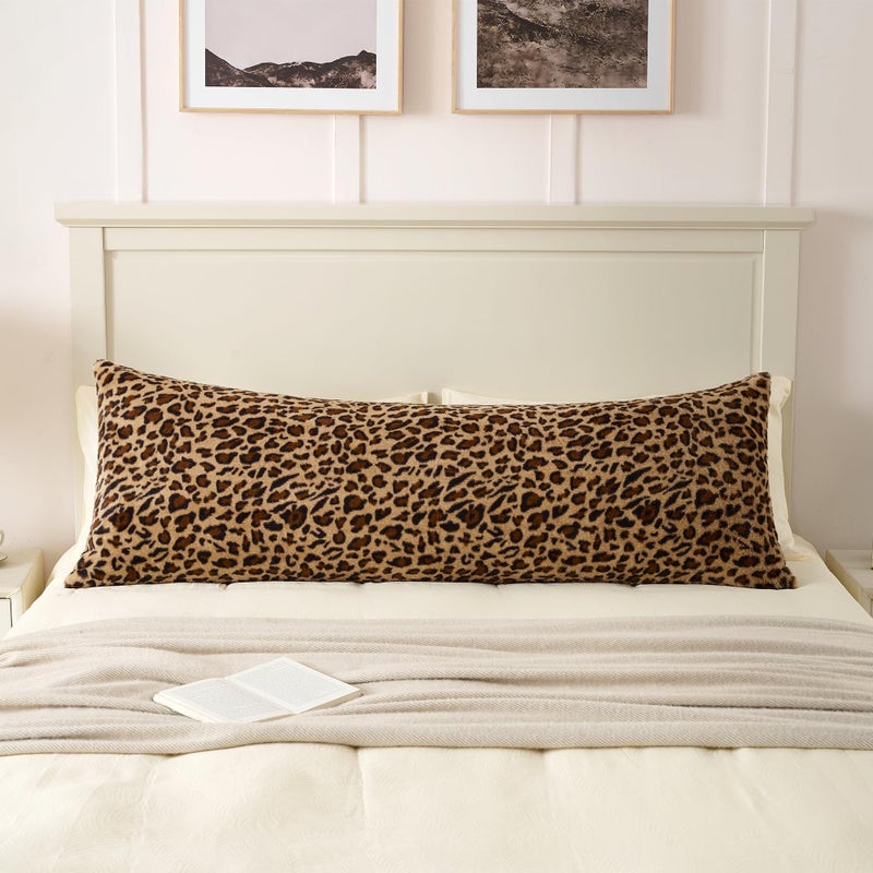 GALMAXS7 Body Pillow Covers - Body Pillow Case Cover with Zipper Brown Cheetah 20x54 - Image 2