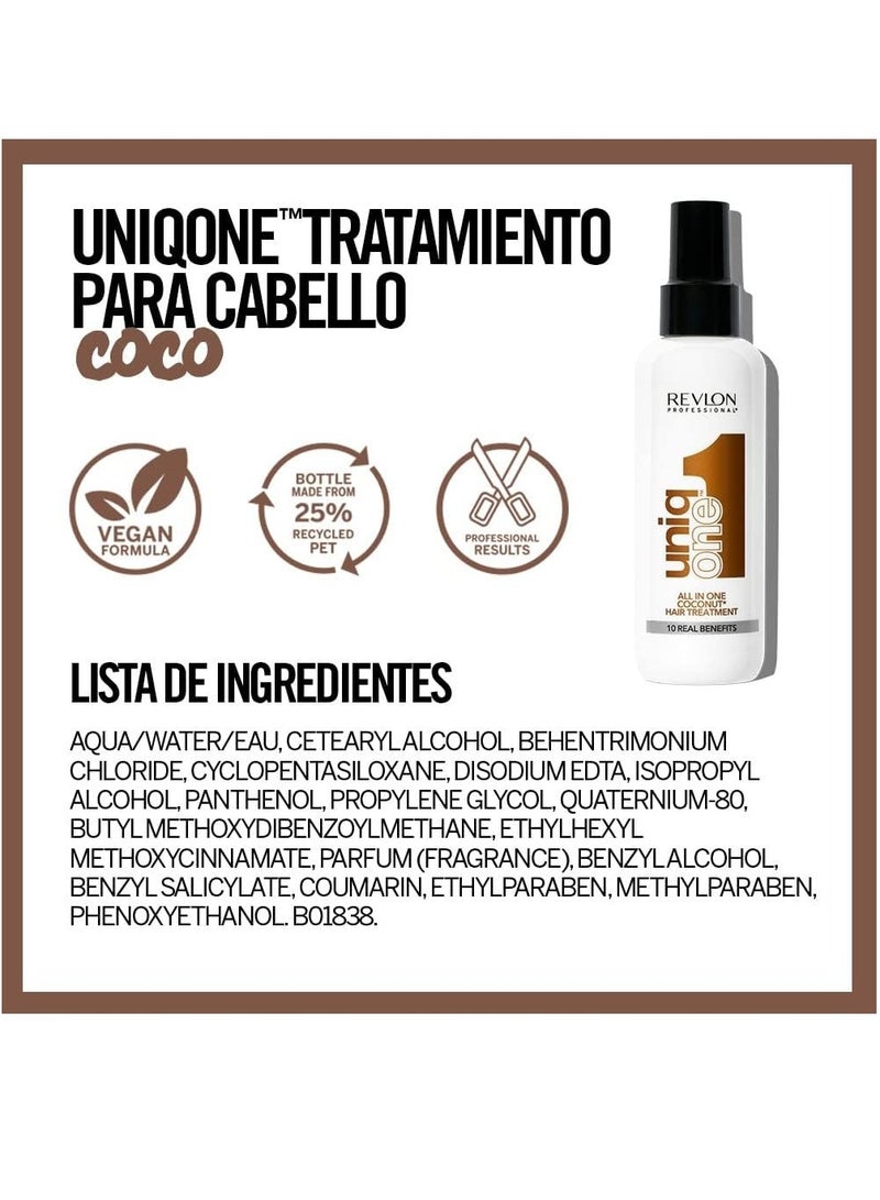 ريفلون يونيك ون علاج الشعر بجوز الهند 150 مل - Image 2