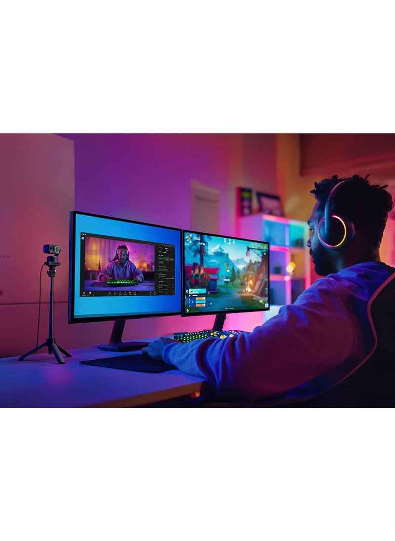 Insta360 Link 2PTZ 4K Webcam with 12 Sensor AI Tracking Gesture Control HDR NoiseCanceling Mic Webcam for Laptop Live Streaming Gaming
