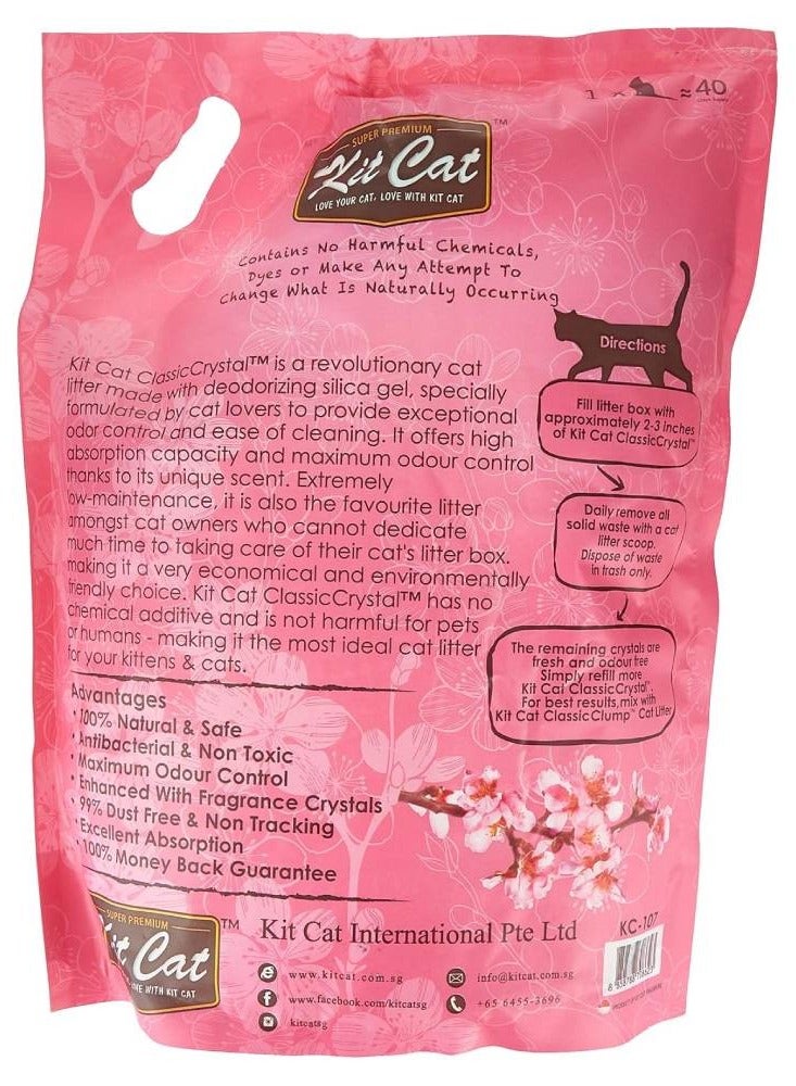 Kit Cat Classic Crystal Cat Litter - Cherry Blossom - Image 2
