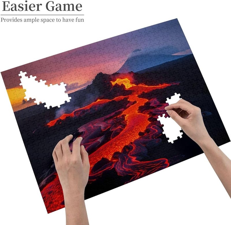 لغز فايا لافا نار البحر 500 قطعة للكبار ديكور المنزل - Image 4