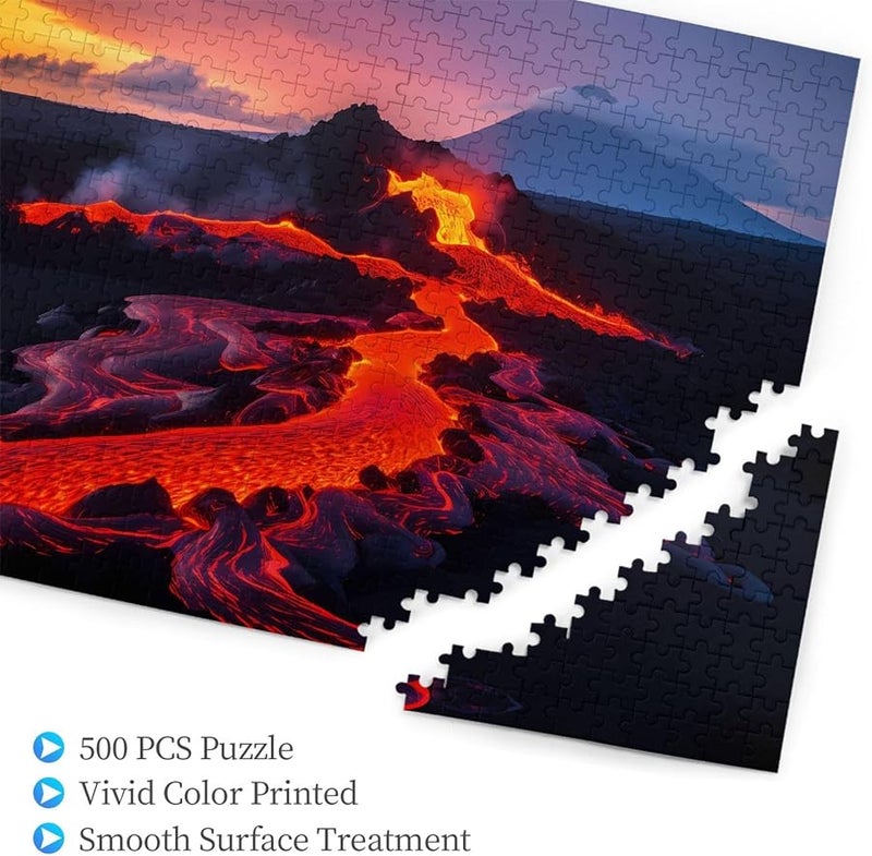 لغز فايا لافا نار البحر 500 قطعة للكبار ديكور المنزل - Image 3