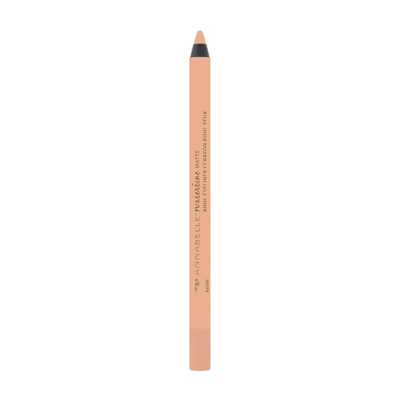 Annabelle Waterline Matte Kohl Eyeliner Pencil, Beige, Intense Colours, Matte Finish, Easy-To-Apply, Long-Lasting 10h, Waterproof, Transferproof, Cruelty-Free, 1.2 g - Image 1