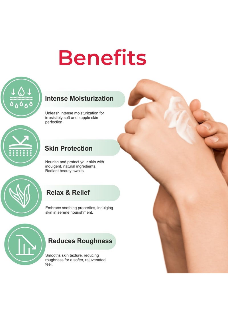 ذا لوف كو. كريم الجسم ريلاكس آند رليف 200 جم – ترطيب مكثف لمدة 48 ساعة بزبدة الشيا النقية، كريم الترطيب الشتوي للبشرة الجافة، ناعم ومغذٍ للنساء - Image 4