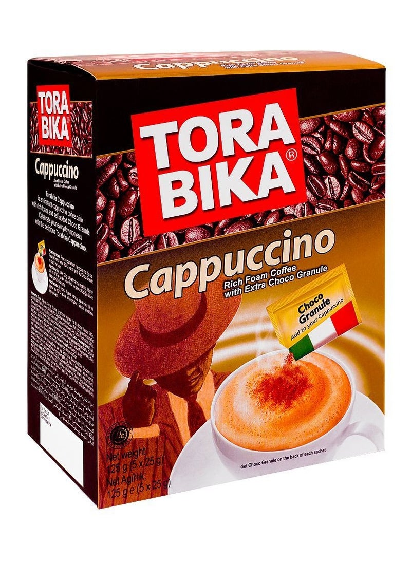 TORA BIKA TORA BIKA Cappuccino Rich Foam Coffee with Choco Granule 5 * 25 g  - Image 1
