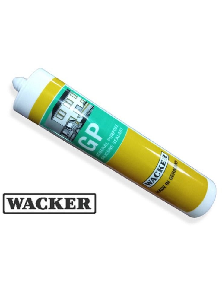 WACKER - Silicone Sealant General Purpose GP- Clear 280ml- Wacker Germany - Image 1