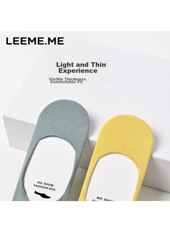 Leeme.me Li Mi Women's Socks, Spring And Summer Invisible Boat Socks, Breathable Ladies' Socks, Ultra-discreet Socks, 4 Black One Size - Image 4