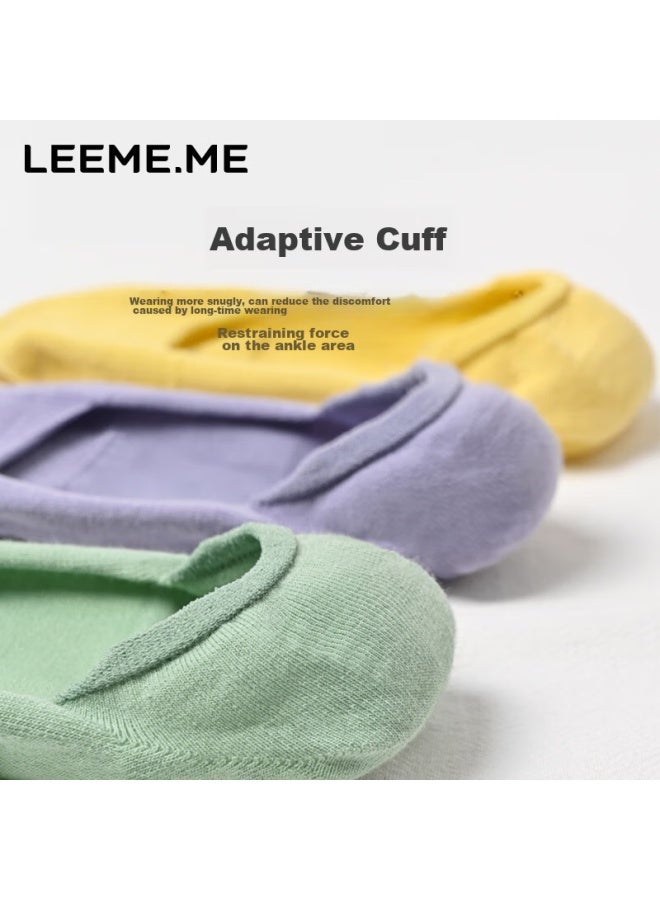 Leeme.me Li Mi Women's Socks, Spring And Summer Invisible Boat Socks, Breathable Ladies' Socks, Ultra-discreet Socks, 4 Black One Size - Image 5