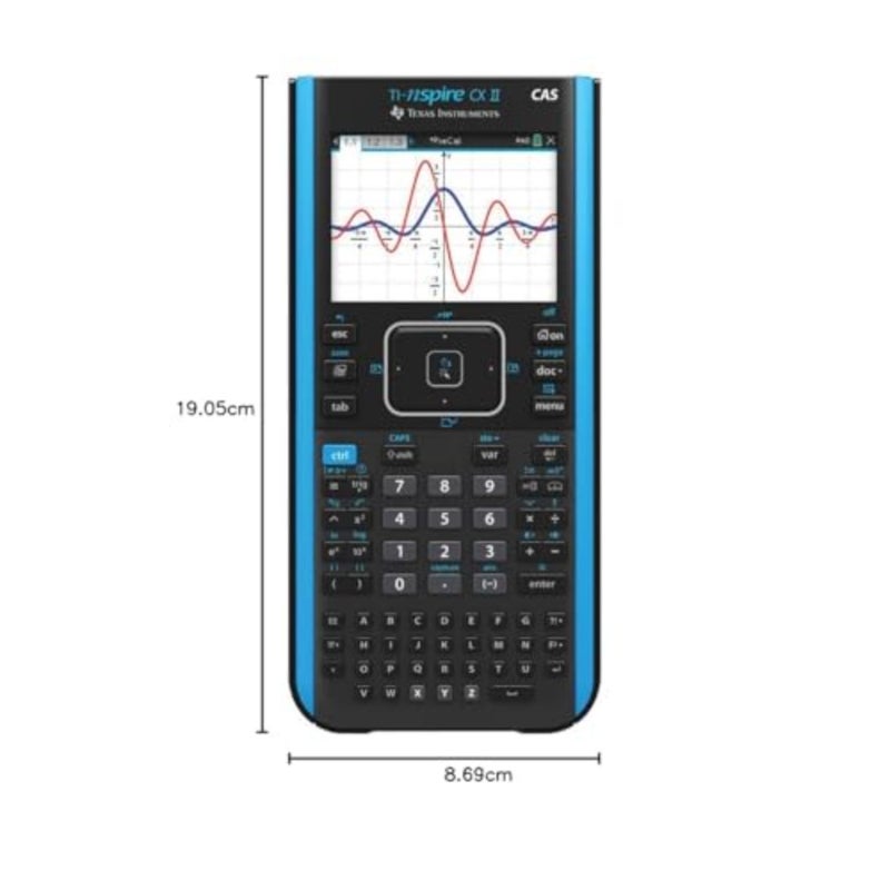 TI-Nspire CX II CAS آلة حاسبة للرسوم البيانية الملونة مع برنامج للطلاب PC/Mac - Image 2