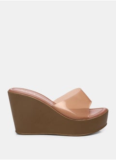 GNIST Transparent Strap Wedge Heel Sandals by Styli  - Image 5