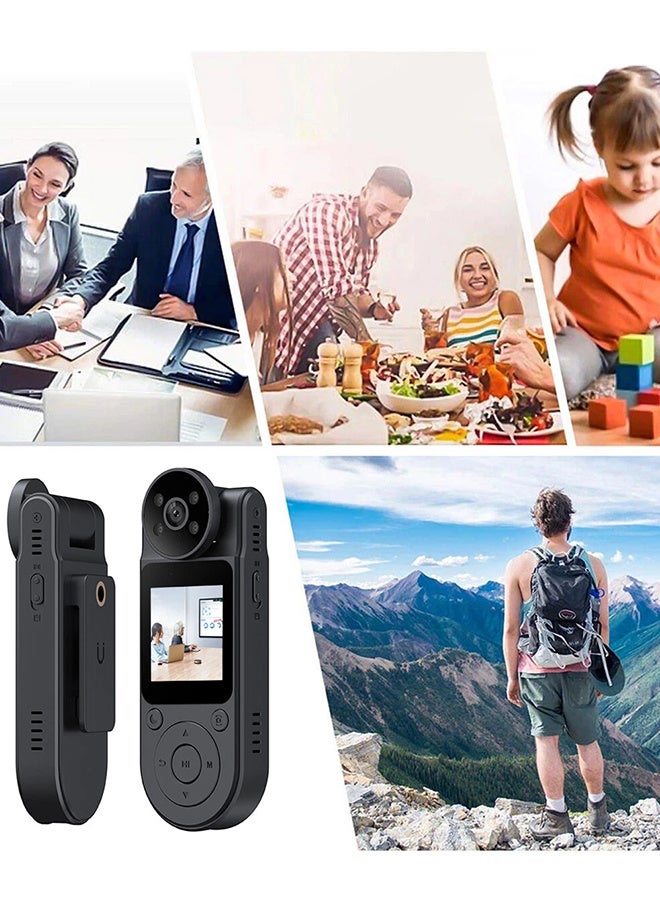 Generic 4K Mini HD Camera, Pocket Sports Camera, Free 128GB Card, 180° Rotating Camera, Portable Handheld Back Clip Infrared Night Vision Camera, Sports DV Body Camera  - Image 2
