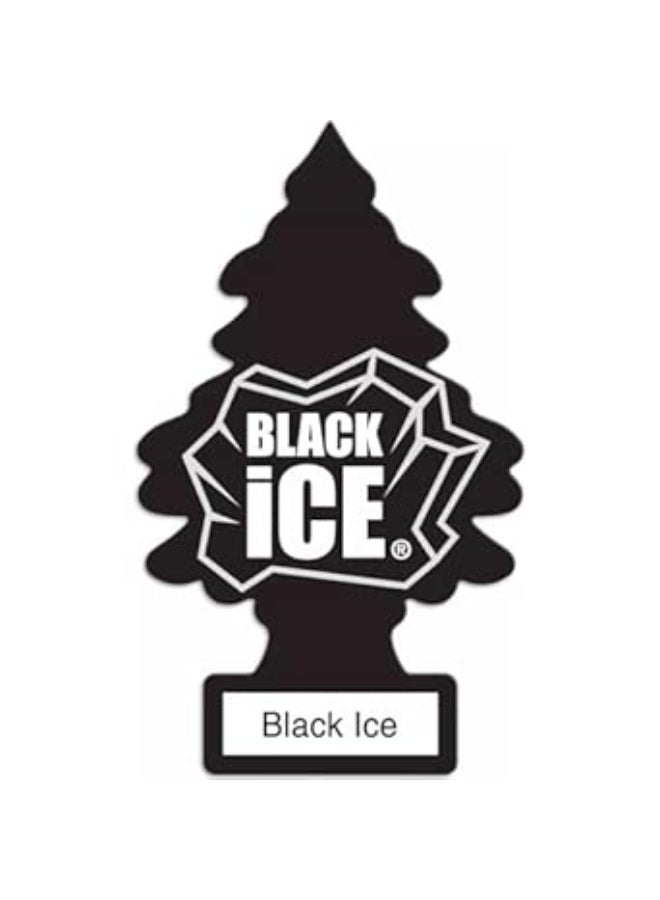Little Trees Little Tree Paper Black Ice Air Freshener 3-Pieces - Image 1