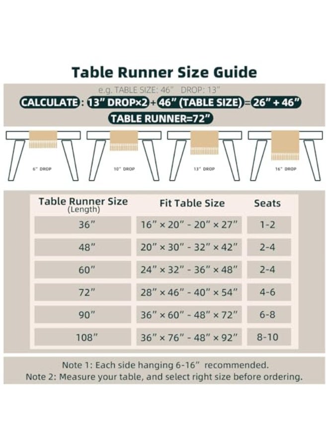 jaexest - Burlap Cotton Table Runners - 30.5 x 183 cm - Rustic Boho Burlap Table Runners for Home - Kitchen, Dining, Coffee Table, Wedding Party, Outdoor Decoration - Brown - Image 3