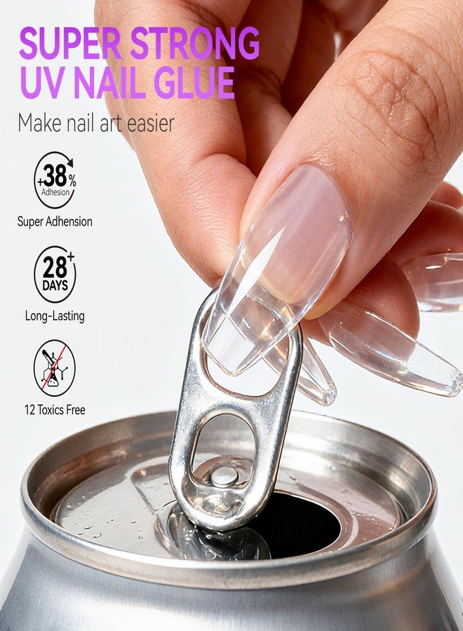 Gelike EC Professional Bulk Nail Glue: 40ml Salon Size Gel Nail Glue - 5X More Value for Press On Nails Acrylic & Nail Tips - Strong & Quick Dry UV Gel Adhesive for Nail Artists & Small Businesses - Image 4