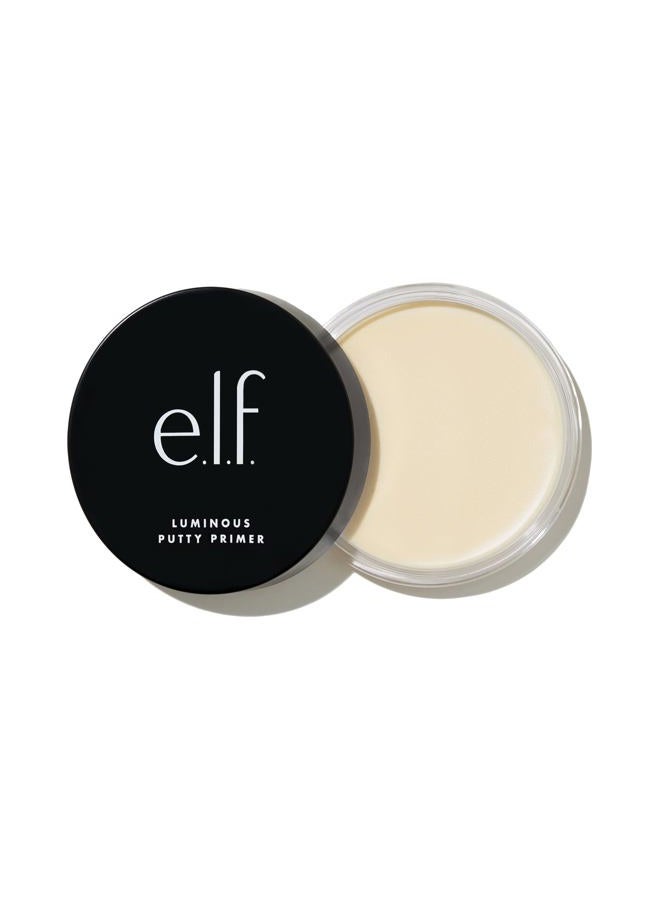 elf برايمر معجون مضيء، مثالي للبشرة، خفيف الوزن، ناعم، يدوم طويلاً، يرطب، يخلق قاعدة ناعمة، يضيء، يملأ، مدعوم بحمض الهيالورونيك وكولاجين نباتي، 0.74 أونصة - Image 1