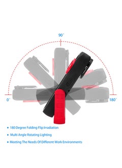 SYOSI LED Work Light 500 Lumens Portable Rechargeable Magnetic Work Light with Hanging Hook Waterproof COB Keychain WorkLight 4 Light Modes Type C Charge Strong Magnet Base for Camping Repairing Grill  - Image 4
