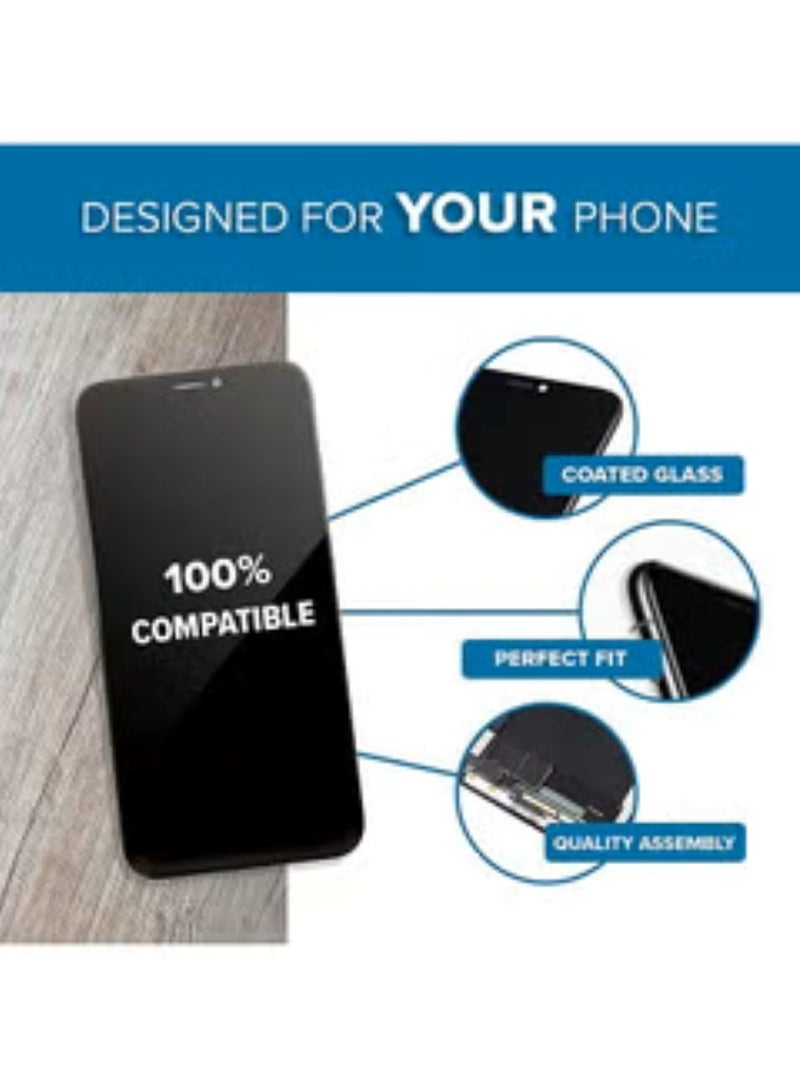 زد واي شاشة LCD بديلة لهاتف آيفون XS ماكس لون أسود. - Image 2