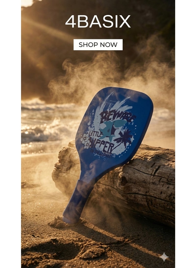 4basix Beach Paddleball Set Professional Paddle Ball Racket with Ball and Mesh Carry Bag Blue - Image 3