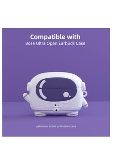 KASTWAVE Case Cover for Bose Ultra Open Earbuds, Cute Case with Keychain, Silicone Anime Protective Cover for Bose Ultra Open Ear, Silicone Cartoon Cool Case for Kids, White  - Image 2