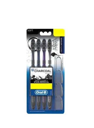 Oral-B Cavity Defence with Charcoal Extract Deep Clean + Whiter Teeth Toothbrush Hygienic Head Caps, Soft, multicolor  Pack of 4 - pzsku/ZFB3CC93053F7F86F4FC6Z/45/1742252312/98d17894-35cc-4280-bdea-793cbe8767a7
